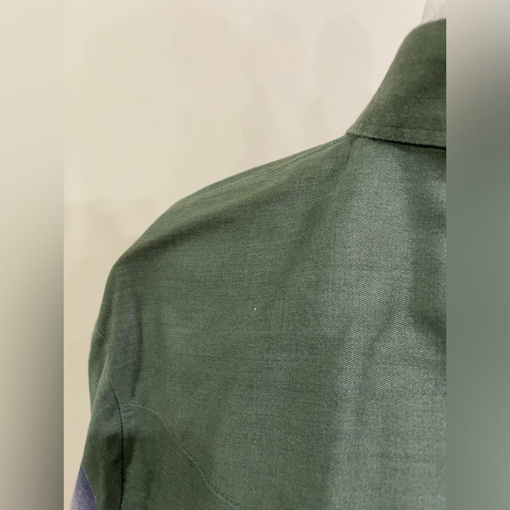 Vintage Roper Aztec Design Green Dress Shirt Long Sleeve Size Medium Men’s - Picture 11 of 16